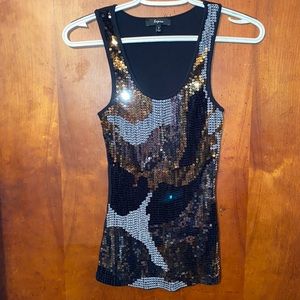 Express tank with sequins